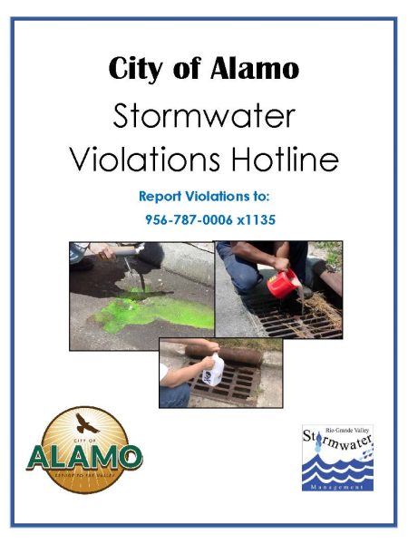 Alamo Stormwater Hotline Flyer